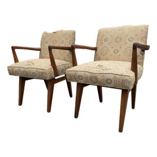 Mid Century Attributed to Jens Risom C-108 Arm Chairs For Sale