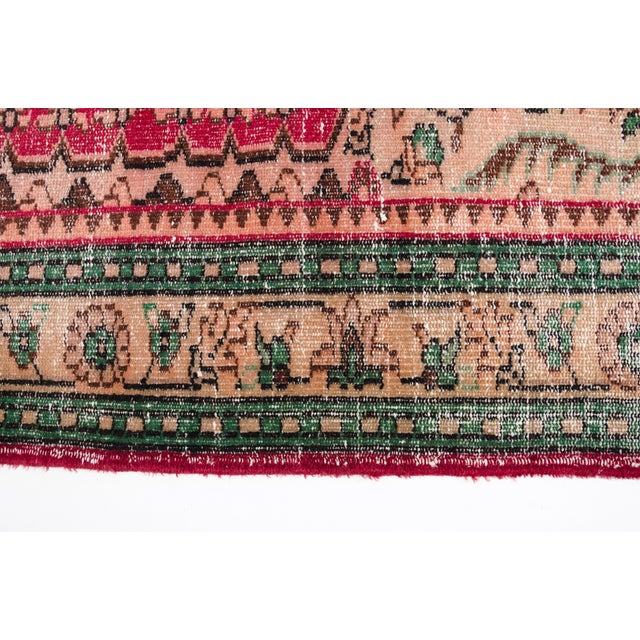 Red Mid 20th Century Anatolian Kurdish Floor Carpet For Sale - Image 8 of 10