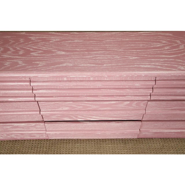 Pink Postmodern Cerused Pink Dresser in the Style of Jay Spectre for Century, 1980s For Sale - Image 8 of 18