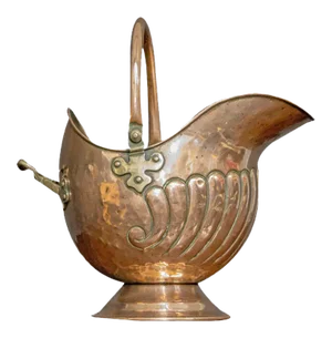 Victorian Copper Coal Helmet