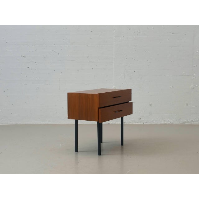 Mid-Century Bedside Table with Drawers, 1950s For Sale - Image 6 of 14