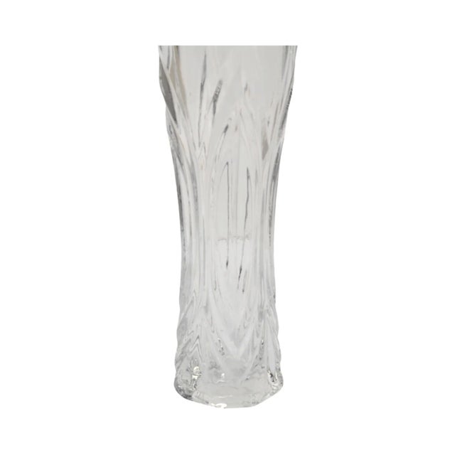 Transparent Crystal Vase, Cristal D'Arques, France, 1970s. For Sale - Image 8 of 9