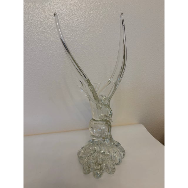 1980s 1980s Murano Seagull on Wave Sculpture For Sale - Image 5 of 10