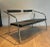 Mid-Century Modern Chrome Metal and Black Rubber Design/one Sofa Signature System. French Work. For Sale - Image 3 of 11
