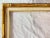 1950s Giltwood Bamboo-Style Linen Wood Picture Frame For Sale - Image 12 of 13