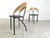 1980s Italian Postmodern Wicker and Metal Dining Chairs, 1980s, Set of 6 For Sale - Image 5 of 11