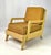 Mid-Century Modern Ficks Reed Blonde Hardwood Lounge Chair With Ochre Textured Upholstery For Sale - Image 9 of 12