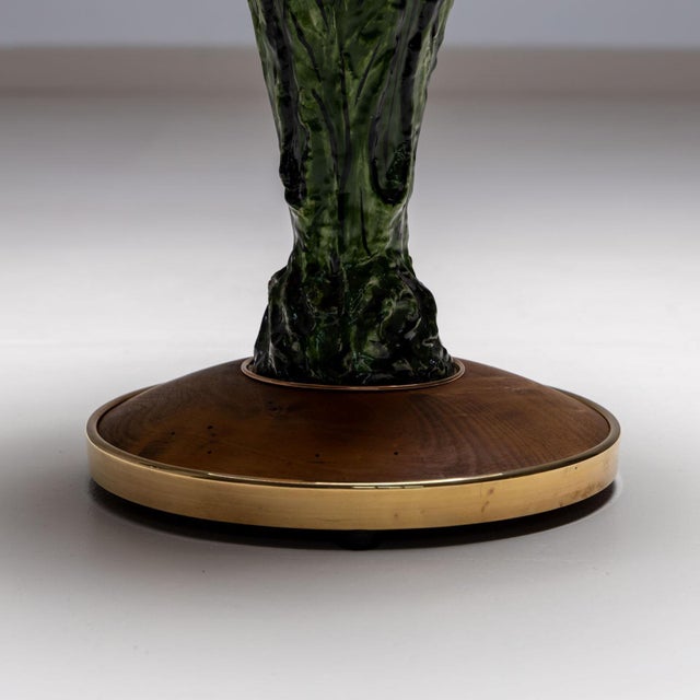 Glazed Ceramic Side Table, Italy 1960s For Sale In New York - Image 6 of 8