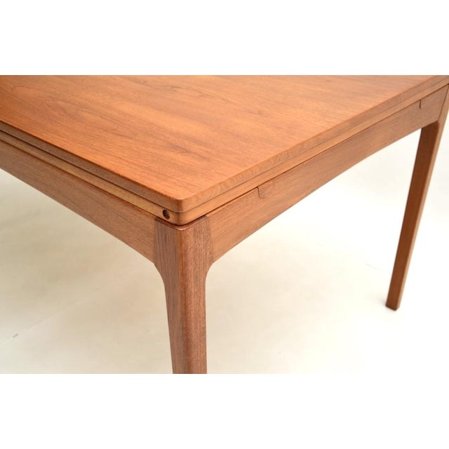 Vintage Danish Extending Dining Table in Teak, 1960s For Sale - Image 9 of 10