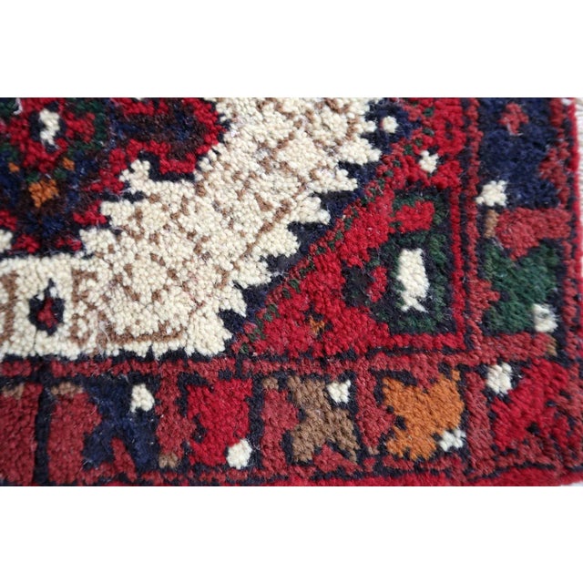 1970s 1970s Vintage Persian Handmade Hamadan Mat For Sale - Image 5 of 9