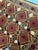 1960s Brown Gold Lattice Cotton Suzani Wall Decor For Sale - Image 5 of 10