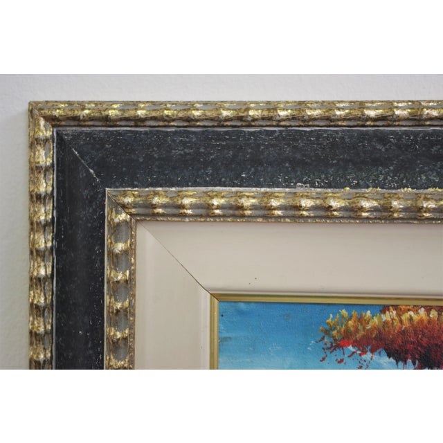 Caribbean Framed Painting, 2000s For Sale - Image 6 of 8