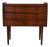 Small Rosewood 3-Drawer Dresser With Sculpted Handle Pulls Danish Mid-Century Modern 1960s For Sale