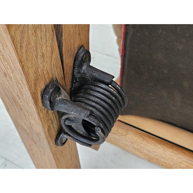 Danish Highback Rocking Chair in Wool & Oak, 1970s For Sale - Image 9 of 18