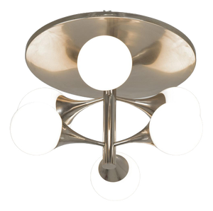 Ceiling Light with Opaque Glass Balls, Germany, 1960s