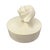 1930s Art Deco Japanese Ceramic Vanity Powder Box With Stylized Female Bust Handle For Sale - Image 4 of 6