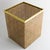 Mid-Century Modern Christian Dior Desk Waste Basket in Metal, Lucite and Rattan, Circa 1970 For Sale - Image 3 of 9