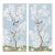 30"*60", a Set of 2 Panels Chinoiserie Wall Artwork, No Frame, Tea Paper For Sale