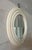 Metal Italian Round Mirror with Sculptural Concentric Frame For Sale - Image 7 of 8