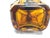Amber Moorish Glass Perfume Bottle Sprinkler with Embossed Metal Overlay For Sale - Image 8 of 9