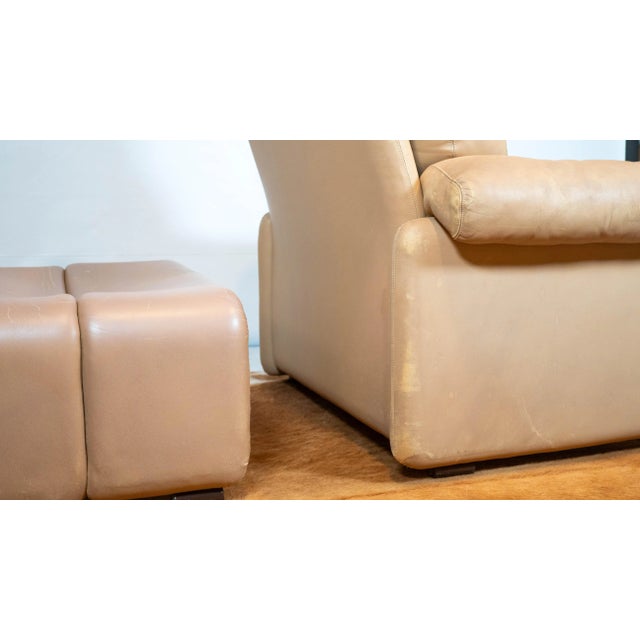 Vintage Afra & Tobia Scarpa Coronado Lounge Chair and Ottoman for C&b Italia, 1960s For Sale - Image 14 of 18