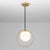 A Decorative Guestroom Or Public Area Ceiling Fitting Which Features A Warmly Lit Matt Opal Globe Set Asymmetrically...