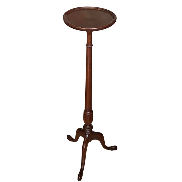 1970s Mid Century Mahogany Pedestal Drink/ Plant Stand For Sale In Phoenix - Image 6 of 10