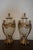 Antique Signed French Gilt Bronze Mounted Diamond Cut Baccarat Crystal Urns - Pair This pair of beautiful urns feature...