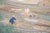 XXL "Fishing Village" by Yoshika, Taisho Japanese Silk Scroll Painting, in Original Wooden Case For Sale - Image 10 of 18
