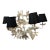 Italian Mid-Century Hollywood Regency Six Arm Chandelier For Sale