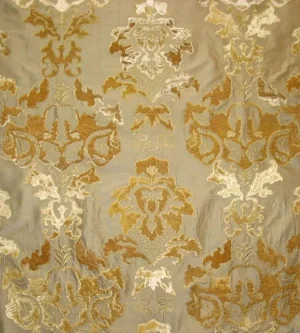 The House of Scalamandré Palazzo Ricci Silk Fabric, Linen