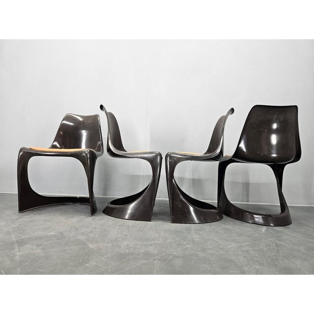 1960s A-Line 290 Dining Chairs attributed to Steen Østergaard for Cado, Denmark, 1960s, Set of 4 For Sale - Image 5 of 13