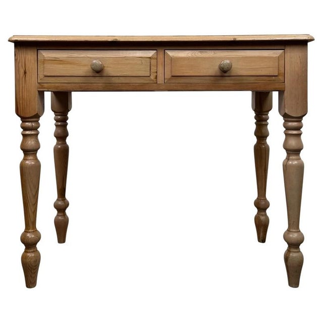 20th Century Vintage Pine Writing Desk For Sale - Image 12 of 12