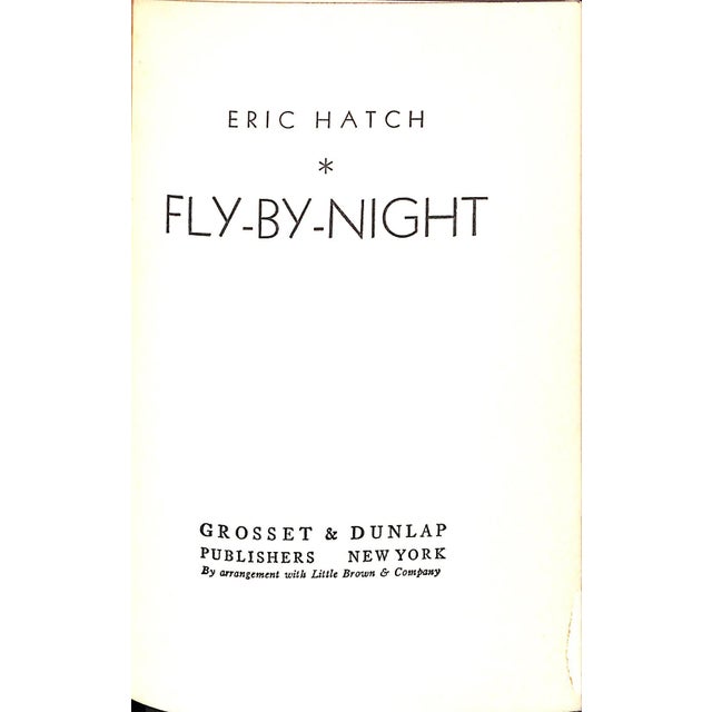 Traditional "Fly-by-Night" Book 1935 Hatch, Eric For Sale - Image 3 of 6
