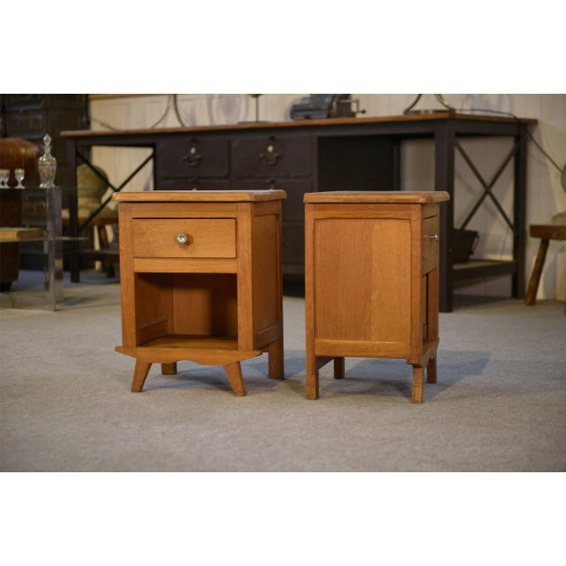 Oak Bedside Tables, 1960s, Set of 2 For Sale - Image 6 of 9