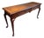 Vintage Queen Anne Burl Wood Console Table With Drawers For Sale