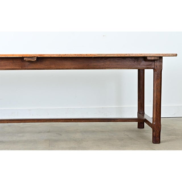 Wood French 19th Century Pine and Oak Farm Table For Sale - Image 7 of 14