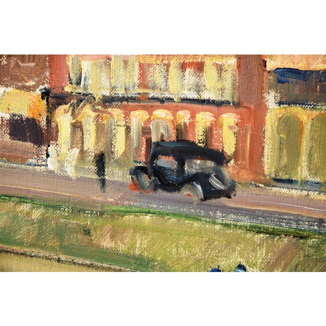 Gerta Springer, Holiday Boats in the Harbor, 1935, Oil on Canvas, Framed For Sale - Image 12 of 17