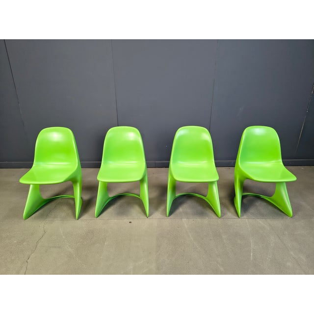 Plastic Casalino Dining Chairs by Alexander Begge for Casala, 1970s, Set of 4 For Sale - Image 7 of 11