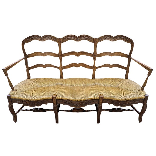 19th Century Provencal 3-Seater Sofa in Walnut For Sale