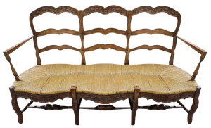19th Century Provencal 3-Seater Sofa in Walnut