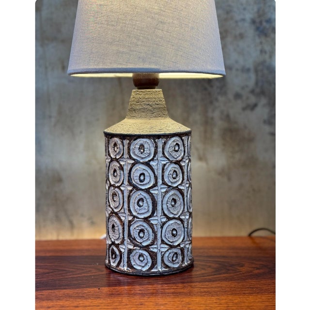 Ceramic Vintage Danish Axella Stoneware Table Lamp, 1960s For Sale - Image 7 of 9