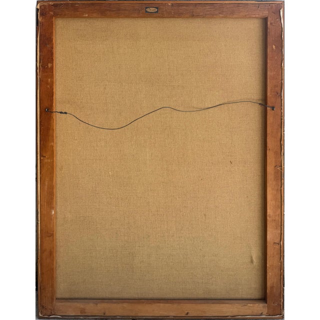 Bold Mid-Century Modern Mixed Media Abstract Painting For Sale - Image 10 of 10