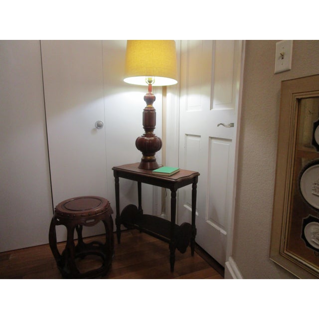 1950s 1950s F.A.I.P. Vintage Monumental Plaster and Chalkware Table Lamp Marked For Sale - Image 5 of 6