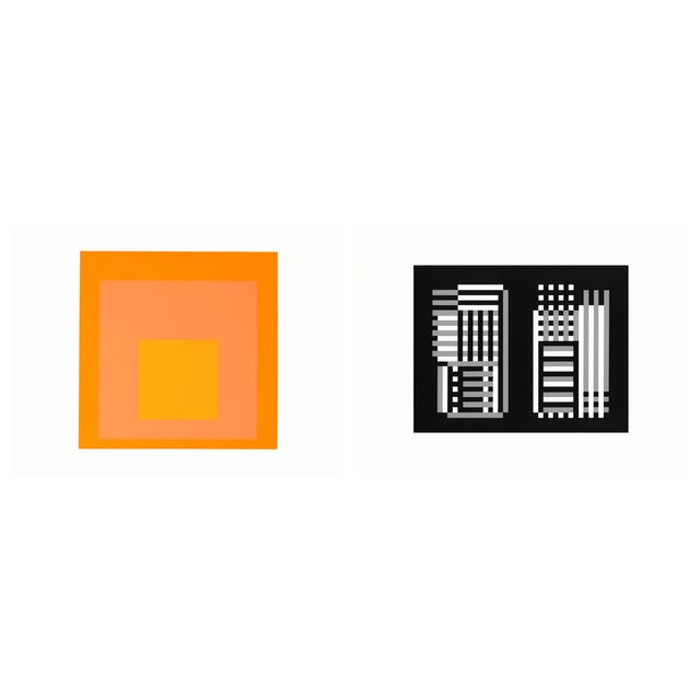 1970s Josef Albers "Formulation : Articulation" Portfolio II Folder 17 and Folder 11 Right Side Prints - Set of 2 For Sale