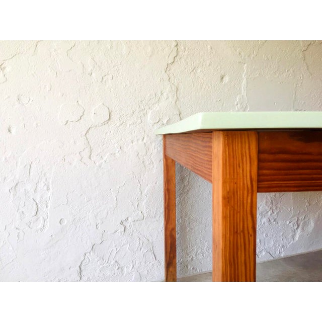 1950s Painted Top Wooden Table, 1950s For Sale - Image 5 of 8