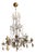 19th Century Italian Louis XV Style Murano Glass and Crystal 12-Light Cage Chandelier For Sale
