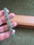 Bochic “Capri” Vintage Zambian Emerald & Diamond Bracelet Set 18K Gold & Silver For Sale - Image 13 of 15