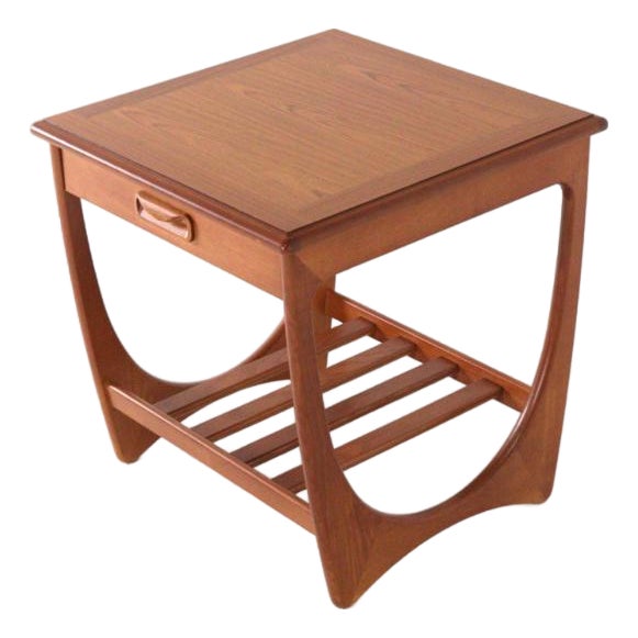 Side Table with Pull-Out Drawer from G-Plan For Sale