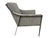 Mid-Century Modern Vintage Milo Baughman Style Flat Bar Chrome Arm Chair For Sale - Image 3 of 5